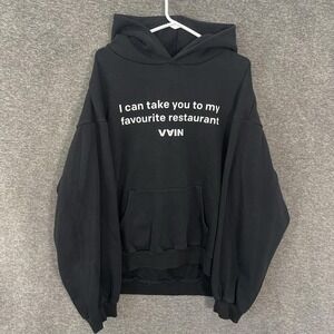 VAIN X McDonalds Hoodie XL Black Favourite Restaurant Graphic Fleece Sweatshirt
